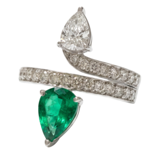 White gold 18k - Emerald - Diamond  Limited Series
