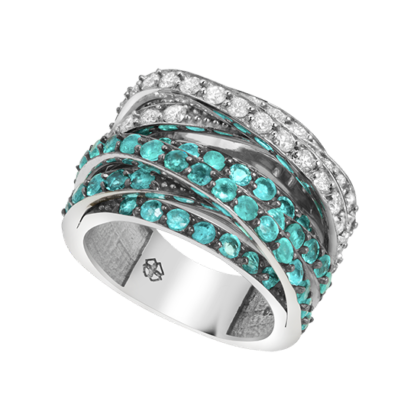 White gold 18k - Paraíba Turmaline - Diamond  Limites Series