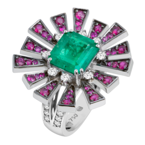 White gold 18k - Paraíba Turmaline - Diamond